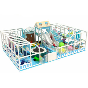 Parque Infantil Interior con Diseño Personalizado Temático del Océano, Parque Infantil Completo con Toboganes y Juguetes para Restaurantes y Hoteles - Product Image 1