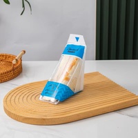 Sacs à sandwich triangulaires en plastique jetables, faciles à déchirer, emballages triangulaires pour bento, sacs pour onigiri, emballages pour sandwichs
