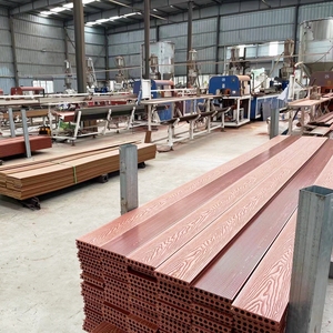 Chống UV tre gỗ bền dễ dàng cài đặt nhựa <span class=keywords><strong>composite</strong></span> tầng <span class=keywords><strong>DIY</strong></span> decking ngoài trời Hollow WPC decking - Product Image 6