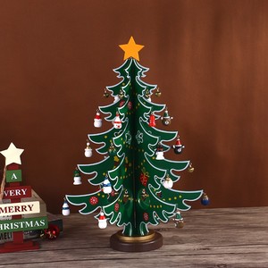 Calendrier de l'Avent en Bois en Forme de Sapin de Noël avec Minuteur et Lumière, Décoration de 2m, Cadeau de Noël - Product Image 6