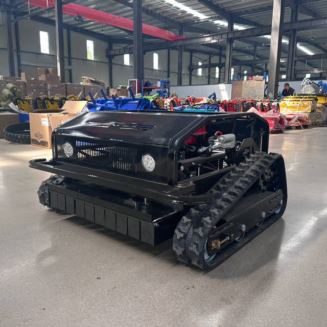 High Quality Remote Control Electric Crawler Brush Cutter Lawn Mower Industrial Construction Agriculture Core Engine Used Good