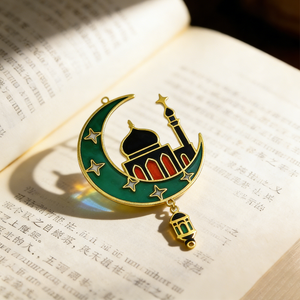 Custom Metal Dubai Architecture Bookmark Metal Craft for Promotional Travel Souvenir Gift Metal Light Transmitting Bookmark