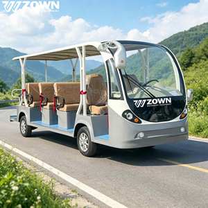 Bus électrique touristique 6 places avec panneaux solaires sur le toit pour le transport touristique de la Villa Flower Lake Camp - Product Image 1