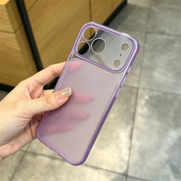 Coque de téléphone en TPU souple dépoli translucide couleur bonbon style Ins pour iPhone 18 17 16 15 14 13 Pro Max, ultra-fine et transparente