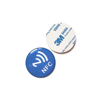 Etiquetas NFC de Epoxi con Logotipo Personalizado, Tarjeta Inteligente RFID, Adhesivo Anti-Metal para Teléfono, Resistente al Agua, Tarjeta de Visita, Código QR para Redes Sociales