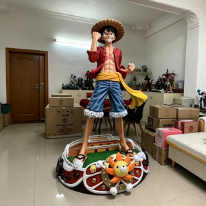 Escultura de Personaje Pirata de Anime en Fibra de Vidrio, Personalizada y de Gran Tamaño, para Parques Temáticos y Centros Comerciales, Estatua Moderna de Aventura en FRP de Fábrica - Product Image 3