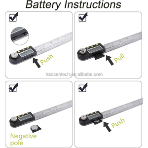 Xách tay thép không gỉ góc cai trị điện tử có thể điều chỉnh LCD hiển thị góc L vuông - Product Image 4