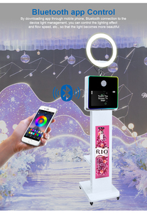 Chia sẻ ngay lập tức ảnh kỹ thuật số gian hàng kiosk phần mềm có sẵn 15.6 <span class=keywords><strong>DSLR</strong></span> Photo Booth Selfie kiosk với máy in và máy ảnh - Product Image 5