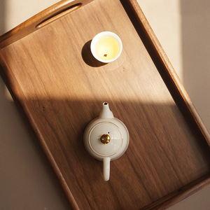 Rectangular Solid Wood <b>Tea</b> <b>Tray</b> With Handle Wooden Pattern Restaurant Serving <b>Tray</b> Medium 37x26x5cm - Product Image 1