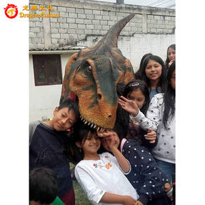 Dinosaurios Animatronic modelo Interior Exterior público aventura parques caminar dinosaurio Artificial resina acero traje hecho de Metal - Product Image 4