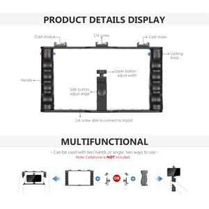 Neewer-Soporte de aluminio para teléfono inteligente, carcasa de vídeo, estabilizador de vídeo, soporte de trípode para videocámara - Product Image 5