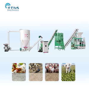 Ligne de production complète de granulés d'aliments pour bétail et volailles, système électrique automatique avec <span class=keywords><strong>taille</strong></span> de granulés personnalisable - Product Image 1