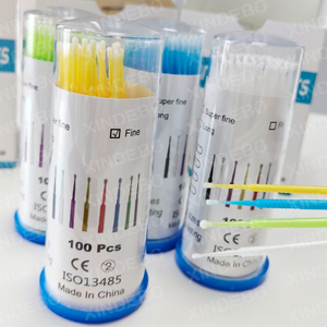 Micro-applicateur dentaire jetable à pointe en fibre courbée pour blanchiment des <span class=keywords><strong>dents</strong></span> et application <span class=keywords><strong>de</strong></span> résine, faible MOQ - Product Image 1