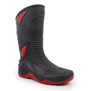 La semelle intermédiaire en PVC durable noire/rouge AP MOTO (II) et la semelle rouge vif allient un style audacieux à un confort robuste pour les balades aventureuses. - Product Image 5