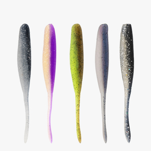 LUSHAZER 10/18 Pezzi Esche Morbide in Plastica 75mm 100mm Kit di Esche in PVC per <span class=keywords><strong>Pesca</strong></span> al Bass, Luccio, Persico in Acqua Dolce - Product Image 1