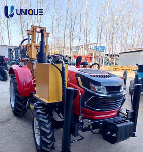 Petite plate-forme de forage de puits d'eau montée par excavatrice montée sur tracteur de 180m à vendre état utilisé d'énergie électrique de moteur diesel - Product Image 1