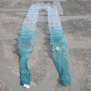 (21cm * 32cm * 27 cadre) <span class=keywords><strong>En</strong></span> Gros Antirouille PVC <span class=keywords><strong>En</strong></span> Plastique Tuyau Wraps <span class=keywords><strong>Fer</strong></span> Cadre <span class=keywords><strong>Poisson</strong></span> Cage Net Aquaculture Piège - Product Image 3