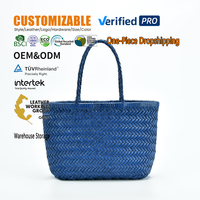 Sac fourre-tout en cuir recyclé véritable fait main pour femme, sac à main tissé artisanal grande capacité, sac à bandoulière, fournisseur d'usine B2B