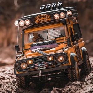 D1RC D90 Defender Camel Trophy V2, Camioneta Todoterreno RC a Escala 1/10, DS275 4WD, Auto Eléctrico Todoterreno de Grado Hobby para Adultos - Product Image 4