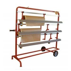 Chariot à rouleaux de papier BUWO polyvalent et fiable 40-2-028 Distributeur mobile à 3 niveaux de 120 cm de hauteur - Product Image 3