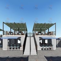 CBOX Food Street salle à manger Bar préfabriqué modulaire conteneurs maisons à vendre aux Philippines