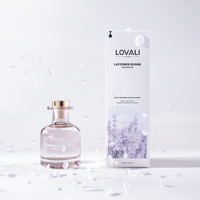 Bouteille de recharge d'aromathérapie en verre haut de gamme de 200ml pour ensemble de diffuseur de roseau sans feu floral fruité sans flamme