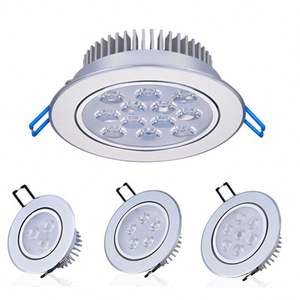 Downlight <span class=keywords><strong>LED</strong></span> 3W 5W 7W 9W 12W Lampe <span class=keywords><strong>de</strong></span> plafond encastrée en aluminium 220V 110V Éclairage domestique pour cuisine salon <span class=keywords><strong>salle</strong></span> <span class=keywords><strong>de</strong></span> <span class=keywords><strong>bain</strong></span> - Product Image 1