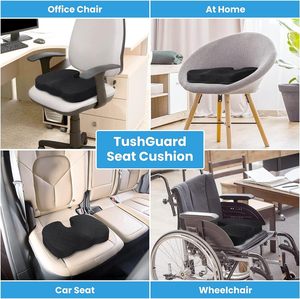 Premium Soft Office Chair Sitzkissen Ergonomisches U-förmiges Memory Foam Sitzkissen zur Linderung des Hüft drucks - Product Image 5