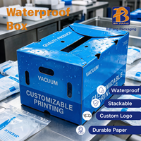 Scatole per Imballaggio di Prodotti Ittici, Scatole in Cartone Ondulato Cerato per Logistica a Catena del Freddo