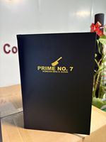 Éclairage lumineux rechargeable 3 pages Couverture en cuir Livre LED Support de menu à boire Tente de table pour KTV Restaurant Boîte de nuit