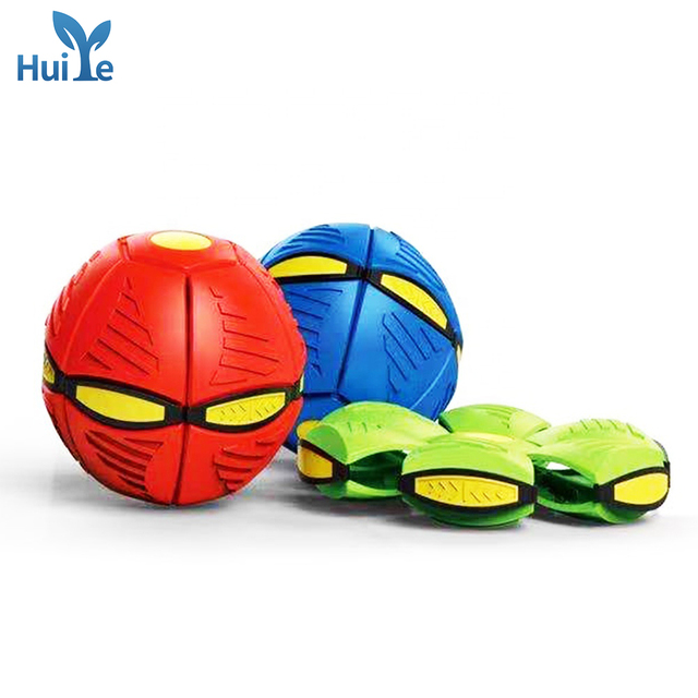 Huiye Decompression Bouncing Hover Flat Novelty Magic UFO Flying Saucer Rubber Electronic Toy 14.5CM Stress Relief
