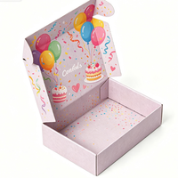 Boîte cadeau noire luxueuse pliable personnalisée, boîte en papier pour cadeau, boîte en papier épais recyclable, emballage personnalisé avec logo, boîte d'expédition de marque