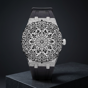 Luxury Square Shape Quartz <b>Watch</b> Glass Dial 46mm Waterproof Buckle Clasp Unisex Silver Case Moissanite Citizen Movement - Product Image 2