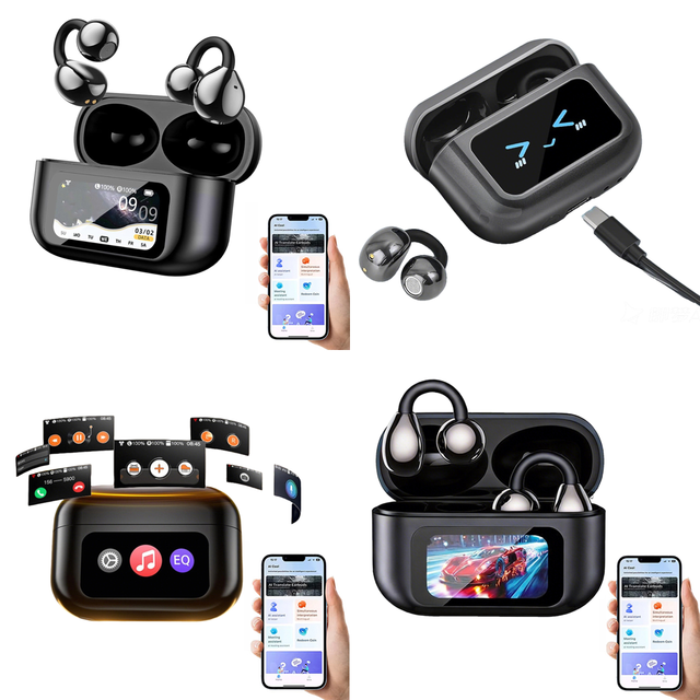 Translation Earbuds Wireless with 150 AI Language Translation Real Time Headphone for Business Mobile Accessories Wholesale