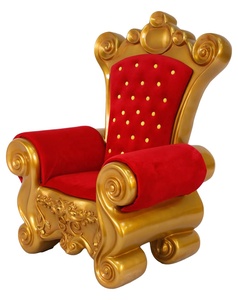 Silla de Trono de Santa Claus Grande de Fibra de Vidrio para Decoración Navideña Interior/Exterior, Venta al por Mayor de Fábrica - Product Image 3