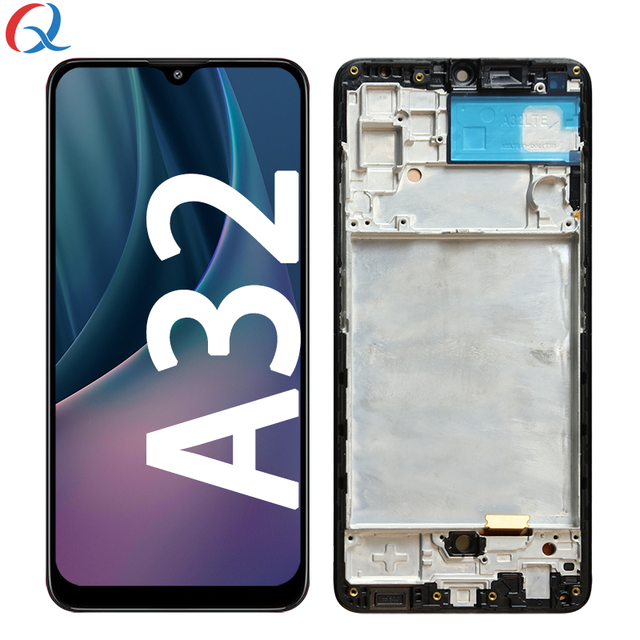 OLED Screen Replacement Pantalla for samsung galaxy A32 4g Display Mobile Phone Lcds for Samsung Galaxy A32 4g Lcd with Frame