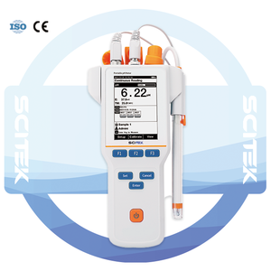 <span class=keywords><strong>pH</strong></span>-mètre portable SCITEK -2.00 à 20.00pH, précision de 0.01pH, OEM/ODM, 5 points de calibrage pour la mesure du <span class=keywords><strong>pH</strong></span>/mV/température - Product Image 2