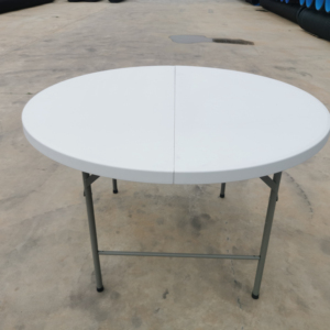 Mesas redondas modernas de plástico para banquetes con diseño plegado para comedor al aire libre Hotel Eventos Exterior-Uso en el pasillo - Product Image 1