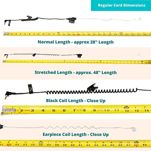 للبيع بالجملة RHF 617-1N جهاز استقبال/استمع فقط سماعة أذن مراقبة قطعة أذن مع أنبوب ملف صوتي شفاف سماعة أذن - Product Image 3