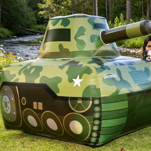 Grand modèle <span class=keywords><strong>de</strong></span> char gonflable camouflage géant pour événements, publicité <span class=keywords><strong>de</strong></span> <span class=keywords><strong>rue</strong></span> et décoration extérieure - Product Image 1