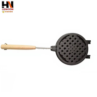Machine à pain portable et appareil de cuisson pour sandwichs avec gril à fromage double face détachable, poignée en bois et fonction de tosting pour le camping