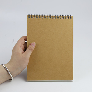 Reliure à spirale A4 160gsm personnalisée Kraft 60 feuilles carnet de <span class=keywords><strong>dessin</strong></span> aquarelle pour artistes - Product Image 5