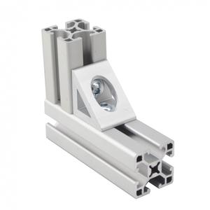 中国メーカーRoHS 6389 1515 15シリーズ高品質アルミ製コーナーブラケット2穴ガセットコーナーブラケット10/15インチ - Product Image 1