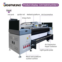 Graphking para impresora de inyección de tinta UV de gran formato Rollo a rollo Impresora híbrida Uv Multi Color Stampante Uv Imprimante Pvc