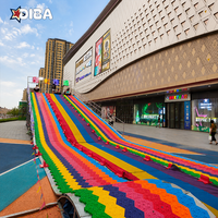 Équipement de terrain de jeux extérieur pour enfants, design mobile, toboggan à neige sèche pour ferme, parc, attraction touristique