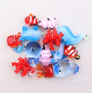 Nhỏ Handmade Murano Lampwork Thu Nhỏ Thổi Thủy Tinh Động Vật Biển Cá Bức Tượng Nhỏ Bán Buôn Cho DIY Aquarium Tường Bình Trang Trí Nội Thất Quà Tặng - Product Image 2