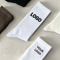 Chaussettes de sport en coton jacquard personnalisées à faible MOQ, logo personnalisé, haute qualité, design personnalisé, pour hommes et femmes, course à pied, tennis, vente en gros