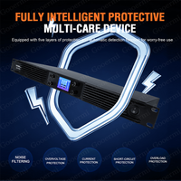 Amplificateur de puissance numérique de classe D 4 canaux 1U GD1300 1300W sous 8 ohms 2000W sous 4 ohms avec affichage et fonction PCF