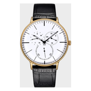 Fábrica a granel caja de acero inoxidable personalizada pequeña <span class=keywords><strong>segunda</strong></span> <span class=keywords><strong>mano</strong></span> Japón movimiento doble calendario impermeable hombres negocios reloj de cuarzo - Product Image 2