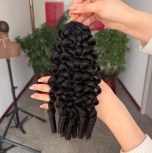 Cheveux vierges bruts vietnamiens 100% naturels 100g pour tressage au crochet effet plume, extensions de cheveux humains super <span class=keywords><strong>double</strong></span> drawn - Product Image 1